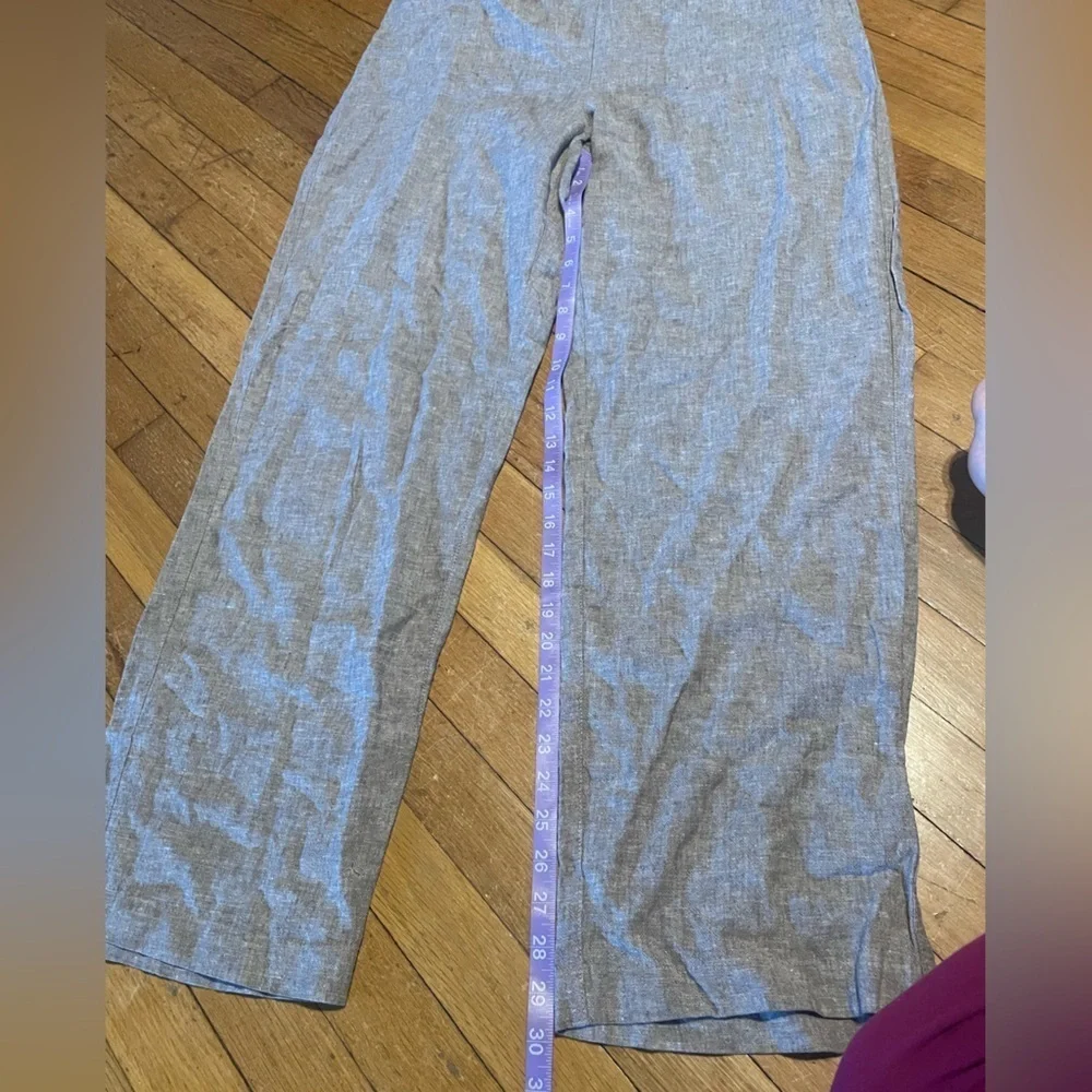 Chicos Women’s Linen Blend pull on Pants size L career